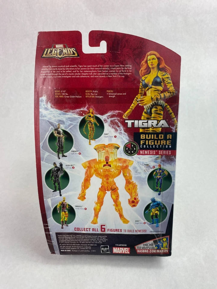 Figura de acción Tigra Marvel Legends nueva Némesis BAF Wave Hasbro Walmart Foto 2 de 2