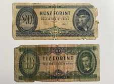 Hungary 10, 20 Forint Banknotes 1969,1975