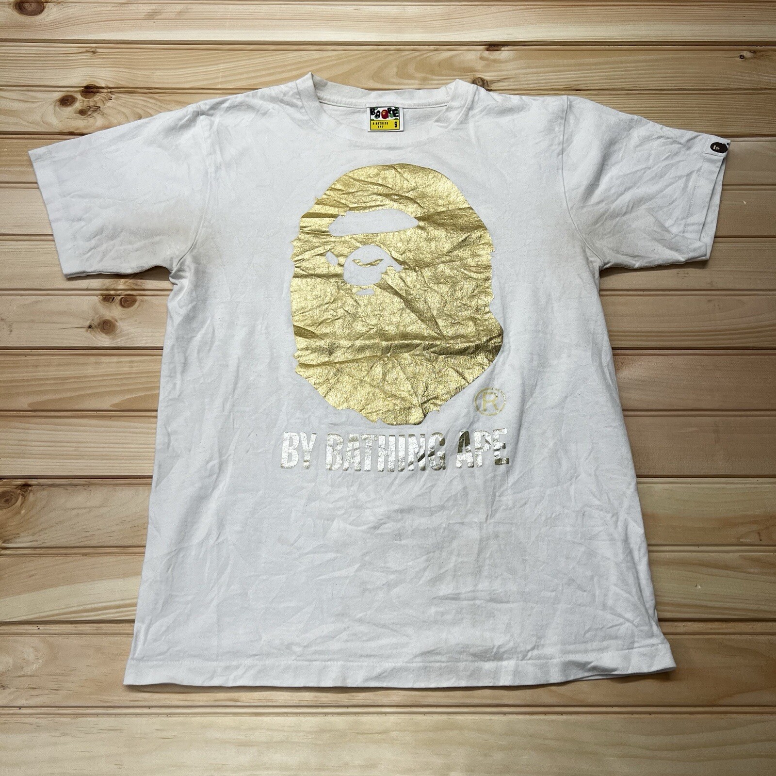 Bape Golden Ape Monkey T-Shirt Size Small