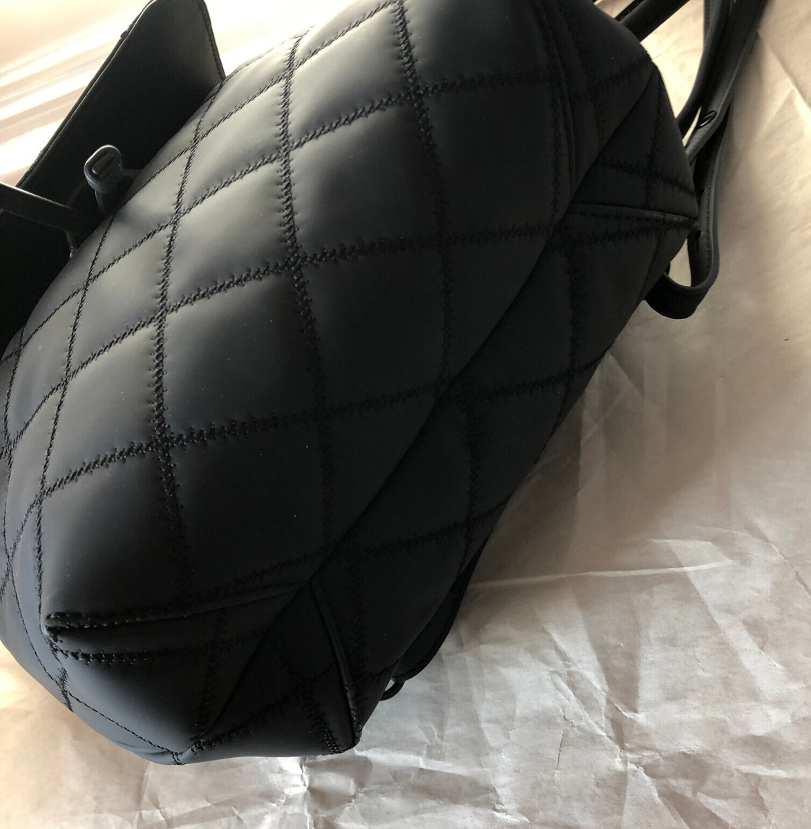 Tory Burch Quilted Willa Backpack Matte Black Tory Burch Willa 145276 Backpack Matte Black | eBay main image 4