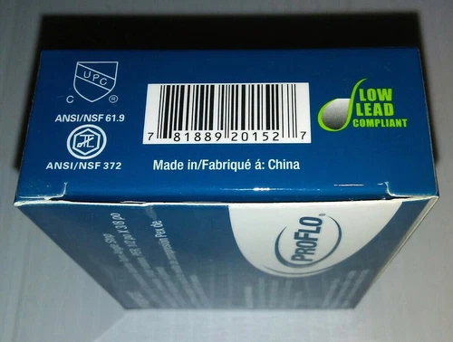 PROFLO PFXQAP32C, 5-PACK, QUARTER TURN ANGLE STOPS, 1/2"PEX x 3/8COMP, FREE SHIP - Picture 5 of 5