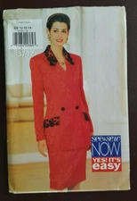 S&S-3742 Jacket Skirt Sewing Pattern See & Sew Size 6-8-10-12-14 Uncut