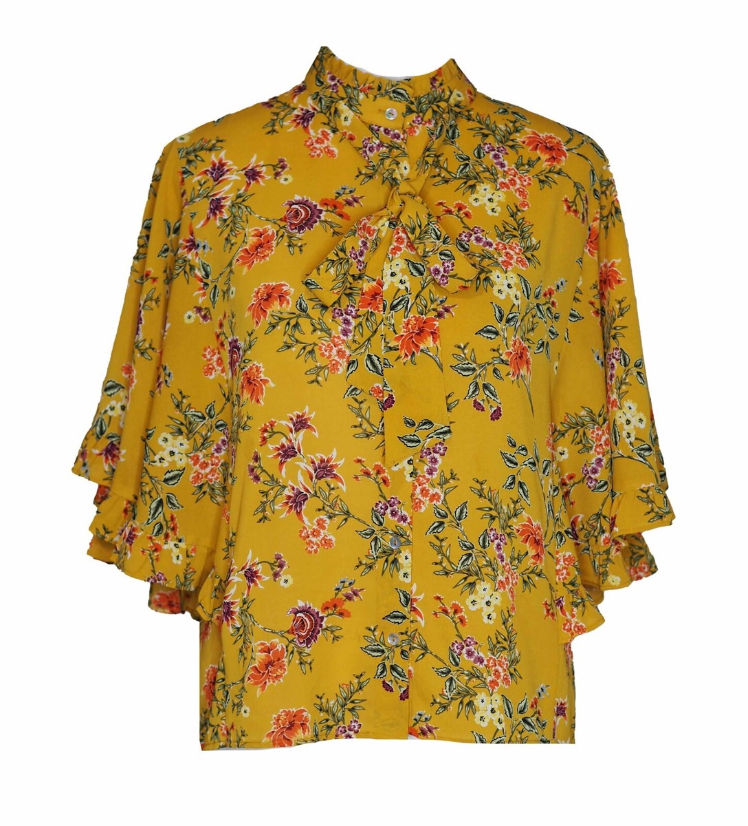 yellow blouse zara