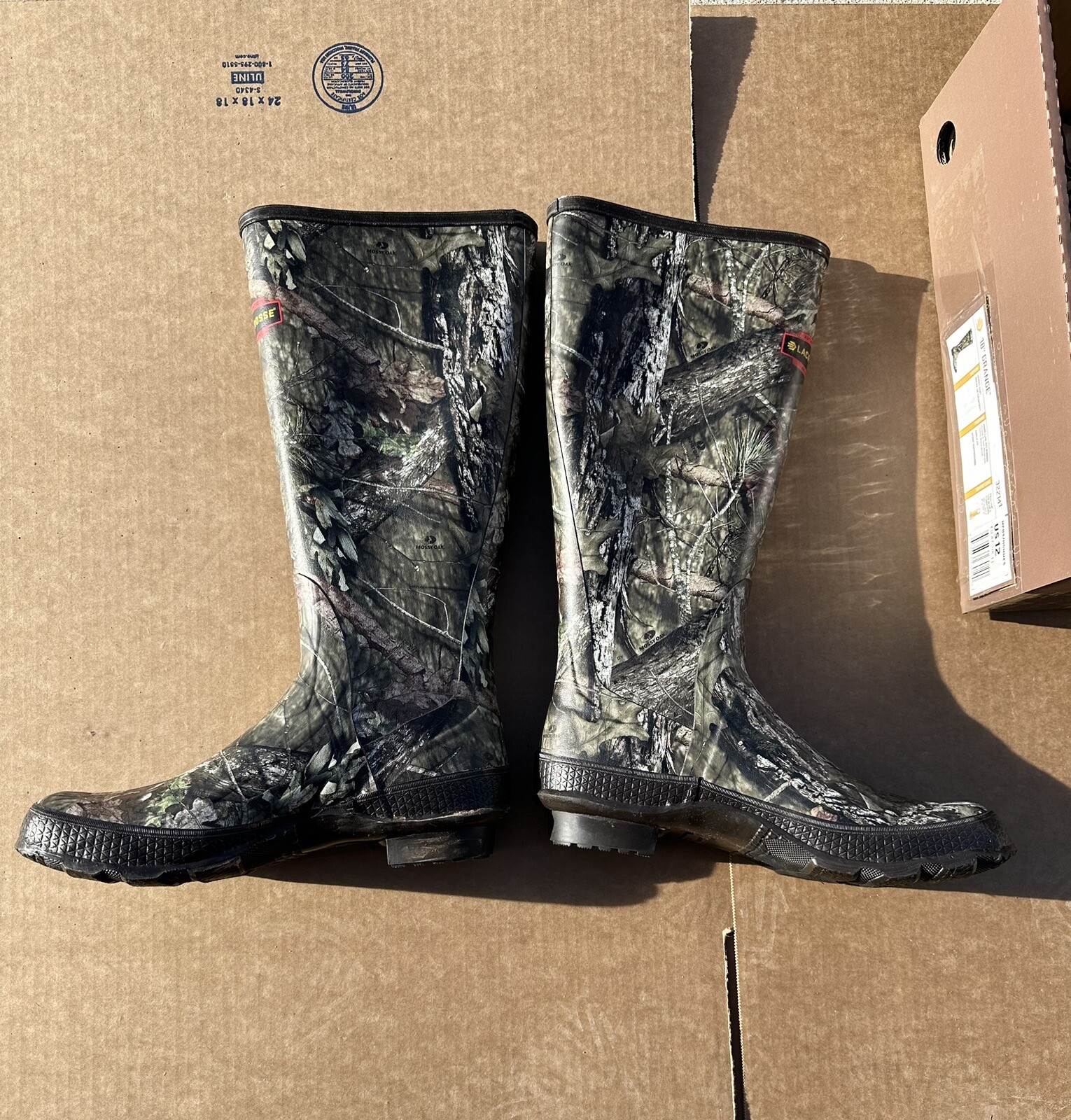 LACROSSE GRANGE 18" MOSSY OAK BREAKUP COUNTRY HUNT BOOTS 322141 SIZE