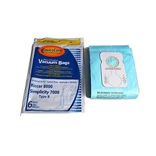 Riccar 8000 Simplicity 7000 Type B Vacuum Bags by EnviroCare 6PK