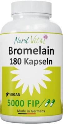Bromelain 5000 F.I.P pro Tagesdosis - 180 magensaftresistente Kapsel