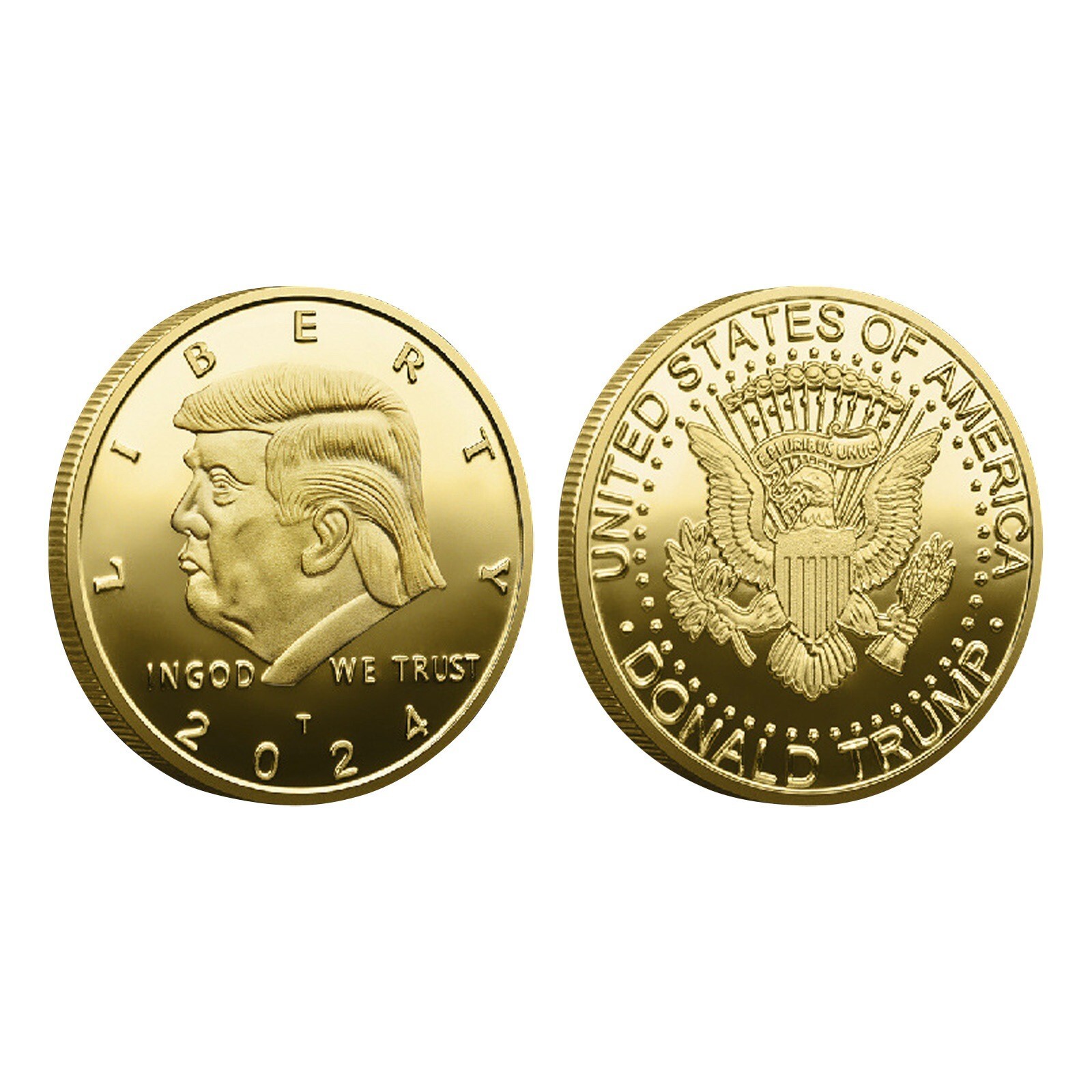 2024 President Donald Trump Liberty EAGLE Commemorative Coin Gold USA