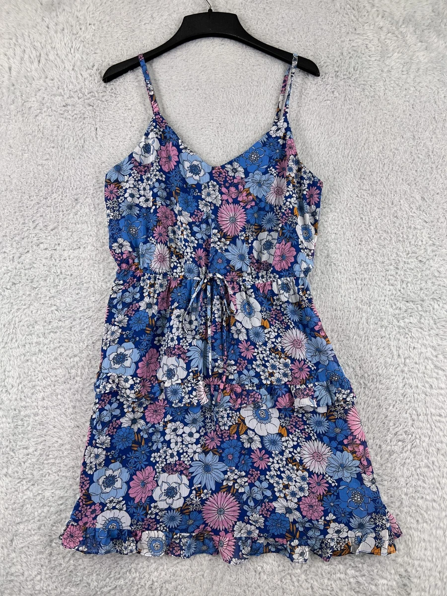 Floral spaghetti hotsell strap
