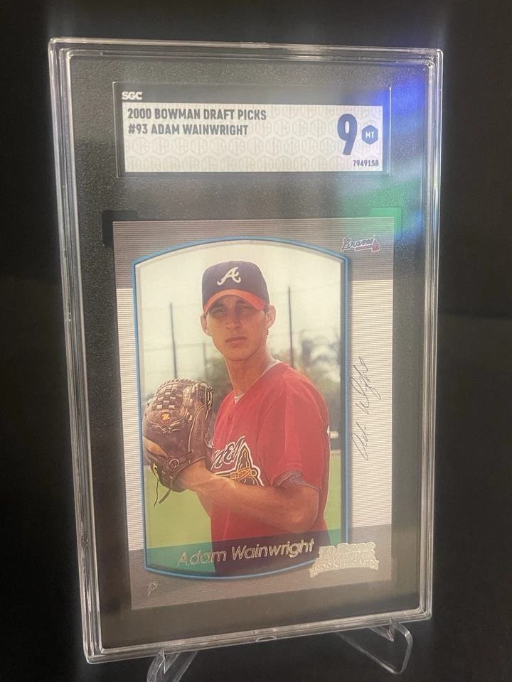 Adam Wainwright Rookie 2000 Bowman Draft Picks #93 - SGC 9 Mint - Cardinals-MLB - Image 3 of 4