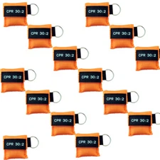 Wholsale Nylon KEYCHAIN POUCH TRANSPARENT CPR MASK ONE-WAY VALVE CPR face shield