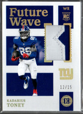 2021 Panini Encased Future Wave Materials Pearl #14 Kadarius Toney Jersey /15