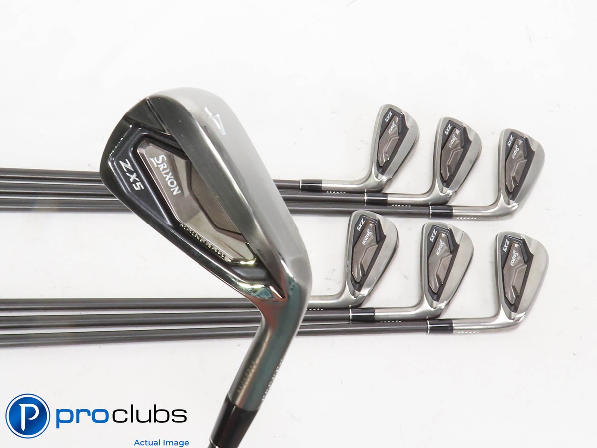 Limited Edition! Srixon ZX5 MK II Black 4-PW IRON SET - KBS CT 