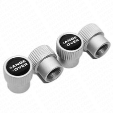 4x Universal Fit Range Rover Car Wheel Tire Air Valve Cap Stem Dust Cover Silver
