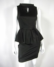 GUESS BY MARCIANO SLEEVELESS COCKTAIL PROM DRESS SIZE 2 SOLID BLACK