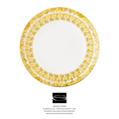 Versace Rosenthal - Medusa Rhapsody - Dinner Plate Cm 28 - Rivenditore
