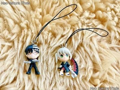 Soul Eater Maka & Death the Kid Gangan Bonus Keychain Strap Figure