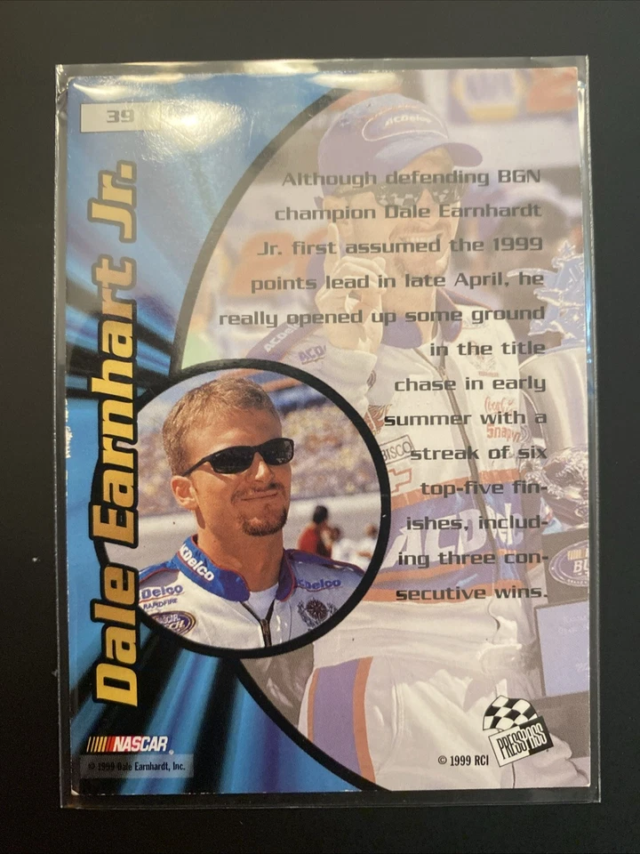 1999 Press Pass Stealth #39 Dale Earnhardt Jr. - Image 2 of 2
