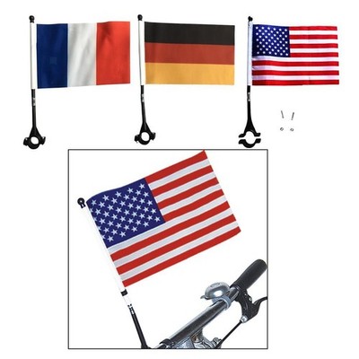 Universal Mini Nationalen Flags USA Flagge für Bike Roller Motorrad Lenker