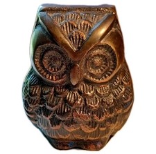 Bronze Owl Collectible Decorative Figurene PaperWeight