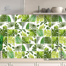 Stickers tiles 10x10 bathroom kitchen mosaic PVC wall sticker 32 pcs T1