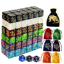 82 Pack Magic The Gathering Counter Dice Set 72 Pcs D6 MTG Dice Life 6 Colors