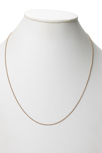 Mejuri Womens 18K Gold Vermeil 1.3mm Cable Chain 22" 2.8g