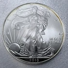 2010 American Silver Eagle 1 oz .999 Fine Silver BU Light Toning [t2]