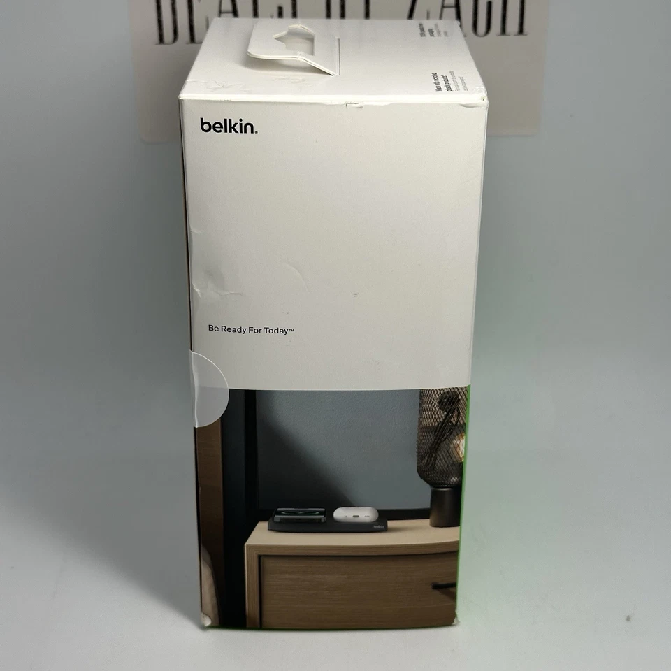 Belkin BoostCharge Pro 2-in-1 Black Wireless Charging Pad with MagSafe 15W New! - Image 3 of 4