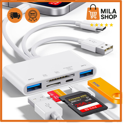 5in1 SD Kartenleser USB C USB A OTG Adapter iPhone