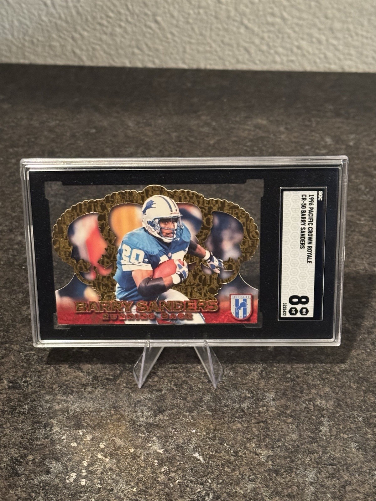 1996 Pacific Crown Royale - Barry Sanders #CR-50 SGC 8