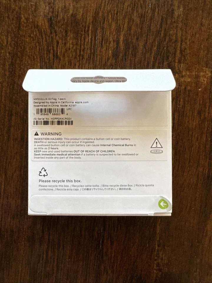 Rastreador Bluetooth Apple AirTag - Plateado (MX532AM/A) Foto 2 de 2