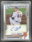 2021 Bowman Draft Christian Scott Chrome Auto 1st Prospect #CDA-CS Mets