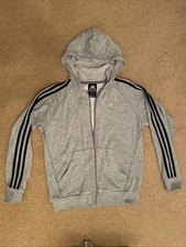 Adidas Hooded Zip Up Jacket Top Age 13 - 14 years