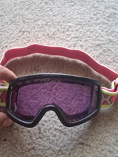 UVEX Speedy Goggles Black Frame Purpe Lens Pink Strap