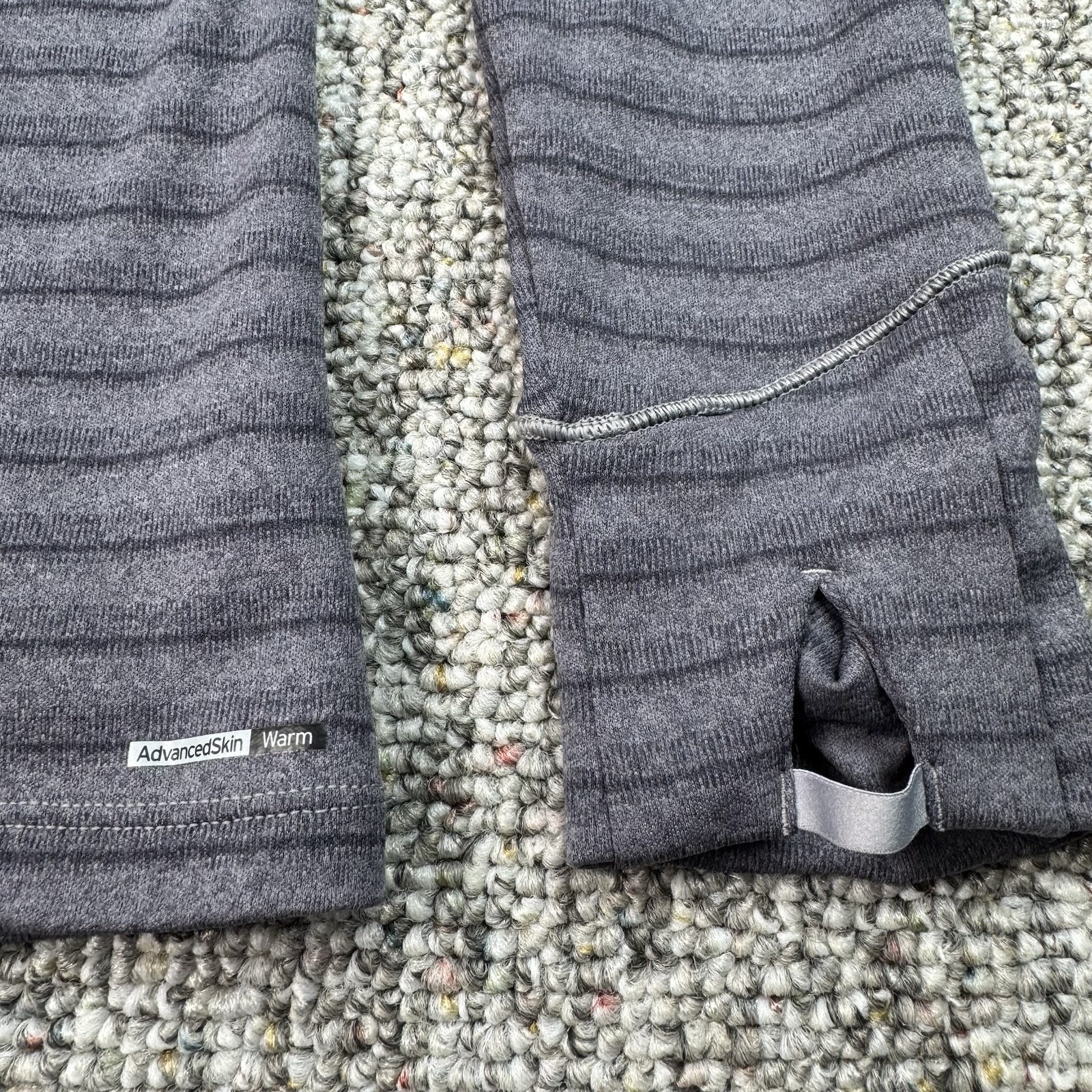 Top donna Salomon Advanced pelle viola caldo 1 4 zip manica lunga taglia XL