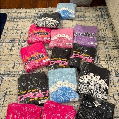 sp5der Men's Pullover Fleece Hoodie Graphic Print Assorted Colors