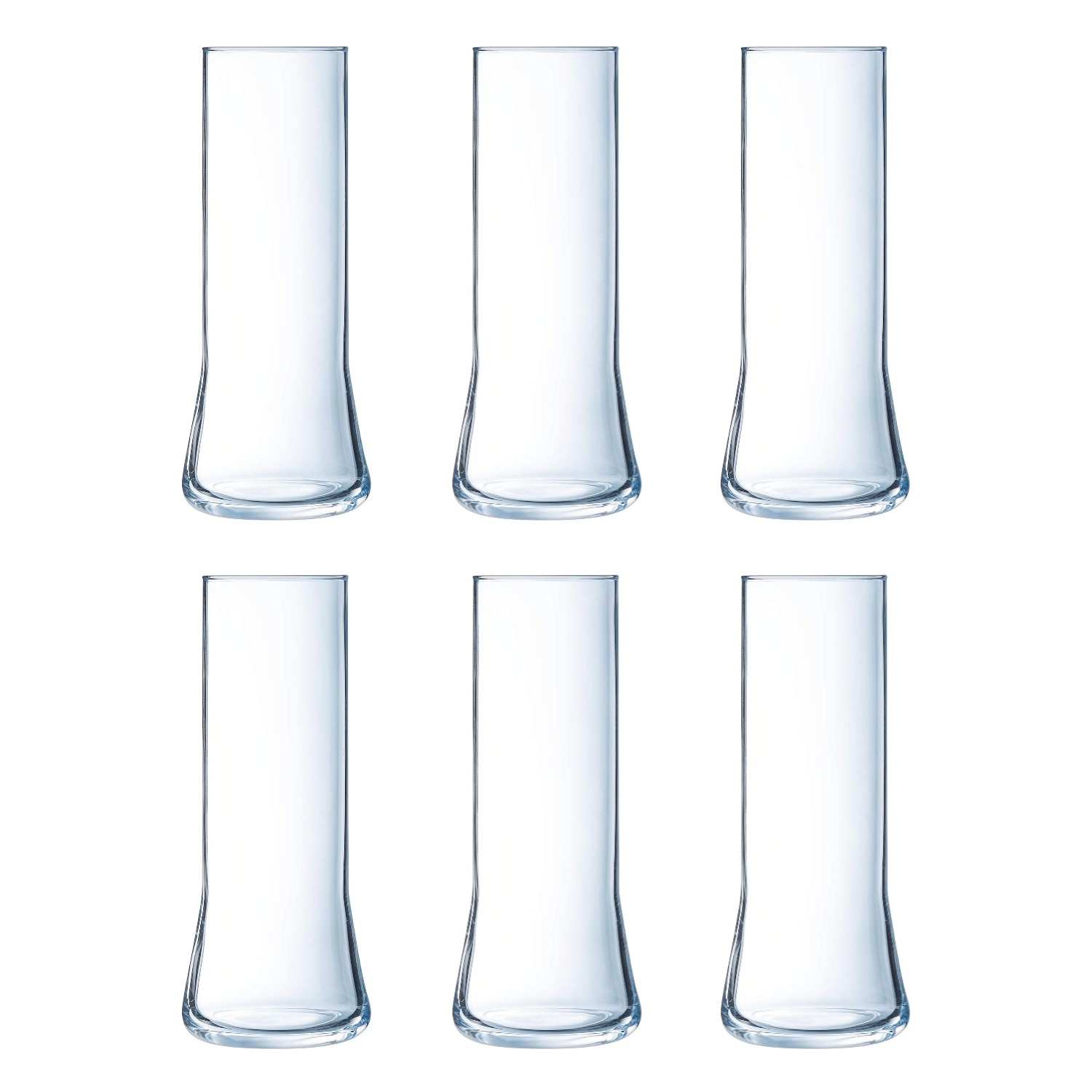 Beer Glasses Ale Brew Pint Cider Clear Tumbler Drinkware Arcoroc 470ml 6Pcs