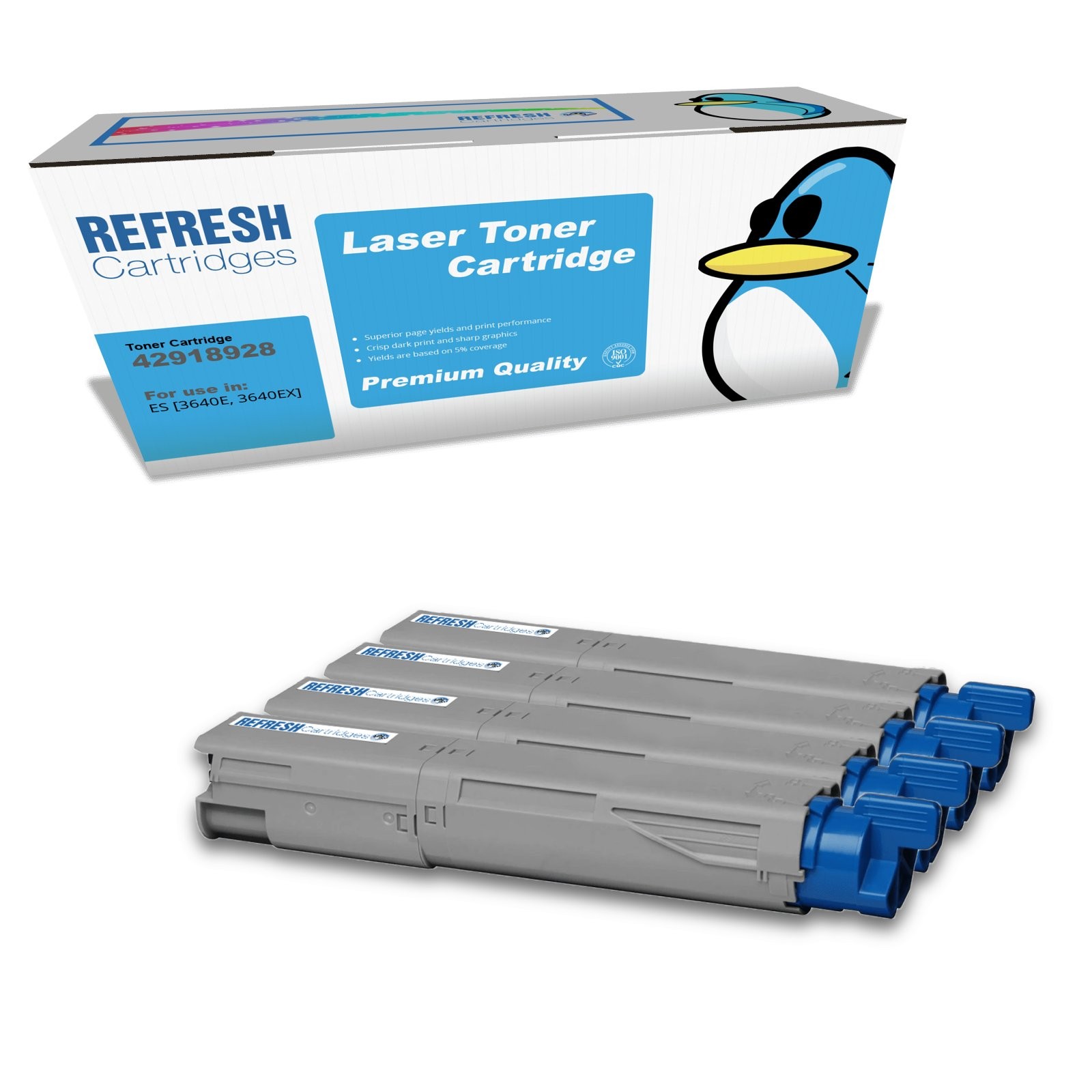 Refresh Cartridges Value Pack 42918928/7/6/5 Toner Compatible With OKI Printers