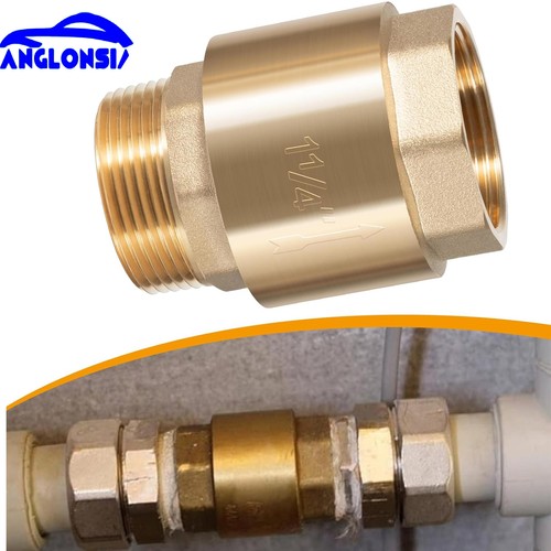 One Way Brass Check Valve for SP0465X-125, 1-1/4" NPT male in/ 1-1/4" FNPT