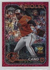 2024 Topps Chrome Magenta Speckle Refractor /350 Yennier Cano #130 ut4