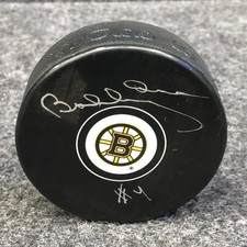 INGLASCO Bobby Orr Autographed Hockey Puck Boston Bruins NHL Hologram