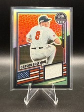 CARSON BOLEMON 2026 USA Baseball Stars & Stripes Prizm USA Materials #USA-CB
