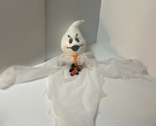 Happy Halloween 3FT Ghost Hanging Decoration Spooky White Fabric Prop