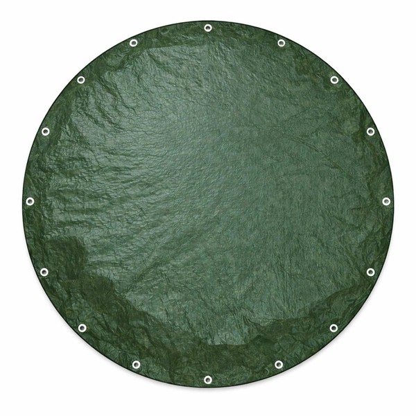 5X Polytarp Pe Abdeckplane Schutzplane 3M Rund GrüN ReißFest Wasserdicht 210G/M²-image