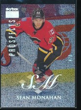 2013-14 Fleer Showcase Sean Monahan Sparkling Diamond /5 RC Rookie Rare SSP B410