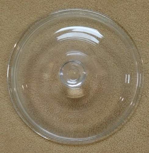 Vintage Pyrex 622C Lid Only 7-inch outside diameter Clear Glass w/ Knob
