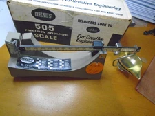 Lyman Ohaus 5-0-5 Precision Balance Beam Powder Reloading Scale