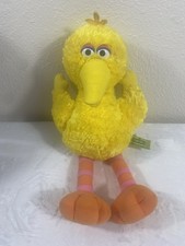 Vintage Sesame Street Big Bird Plush Toy Wind Up Plush with Music Movement