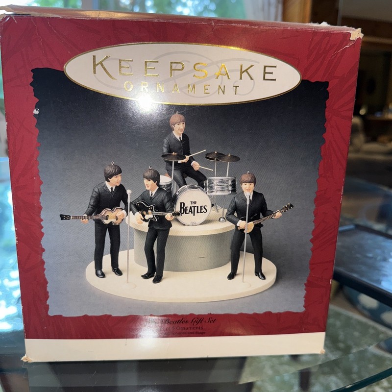 1994 The Beatles Gift Set Hallmark Keepsake Ornaments