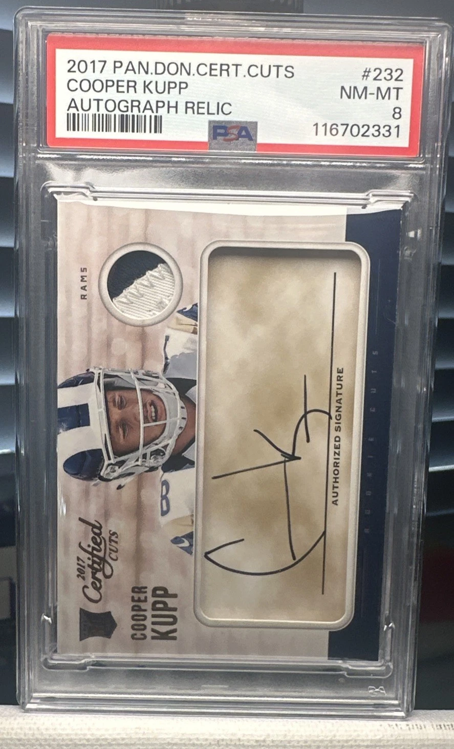Cooper Kupp Panini Donruss Certified Cuts #232 Autograph Relic